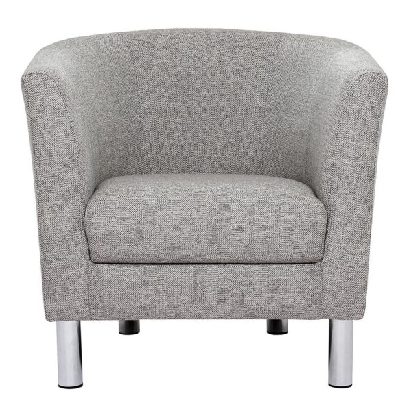 Furniture To Go Cleveland Stylish Armchair in Nova with Chrome Feet